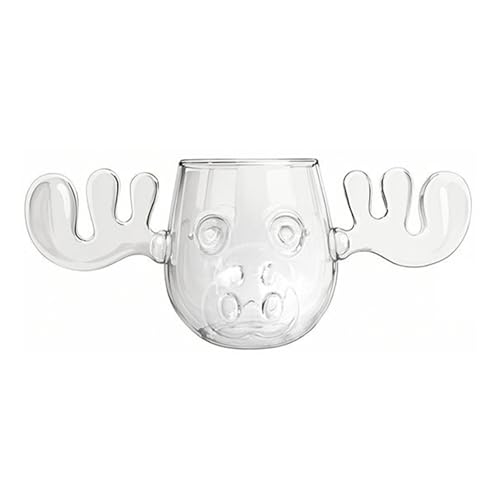 ACESOME Weihnachtsgläser, EierliköR Moose Mug, Christmas Vacation Elch-Mug, Kreatives Elch-Schnapsglas Aus Glass, Urlaubsgeschenke (1, 400ml) ACESOME Weihnachtsgläser, EierliköR Moose Mug, Christmas Vacation Elch-Mug, Kreatives Elch-Schnapsglas Aus Glass, Urlaubsgeschenke (1, 400ml)