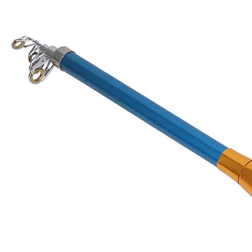 Vara de pesca, vara de pesca de fibra de vidro telescópica, para amantes de pesca, pesca de lago, pe