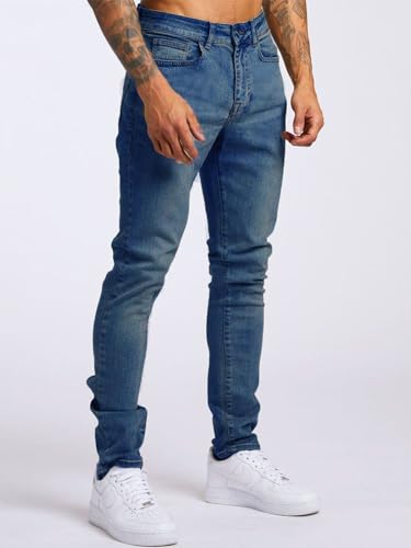 IDEALSANXUN Mens Slim Fit Stretch Jeans Denim Pants Casual Skinny Jean Trousers2