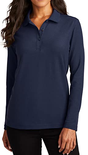 Joe's USA Ladies Long Sleeve Polo Shirts XS-4XL3