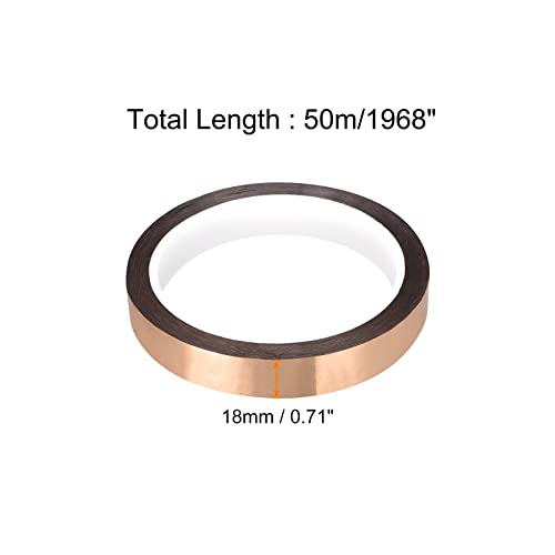 Image of MECCANIXITY Metalized Polyester Film Tape,0.7inch x 54.6yds. Adhesive Mirror Finish Decor Tape for Detailing Accent Wall,Graphic Arts,Wardrobe Crafts Tape 50m x 18mm,Rose Gold Tone