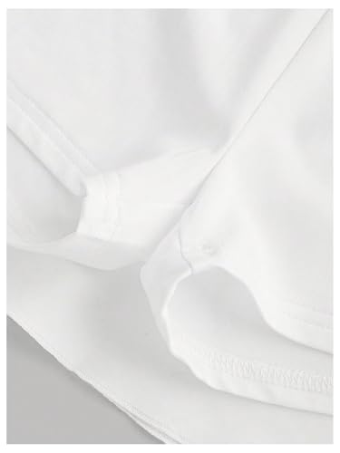 Verdusa Girl's Ruffle Skirts Elastic High Waisted A Line Workout Tennis Shorts4