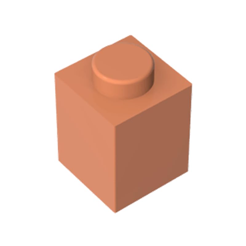 3005 Basic Bricks Brick 1x1 50 Pieces GDS-531 Compatible with Lego Building Blocks Color:Nougat โ image 1