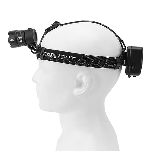 Linterna frontal LED recargable ajustable para evitar caídas en senderos oscuros 3