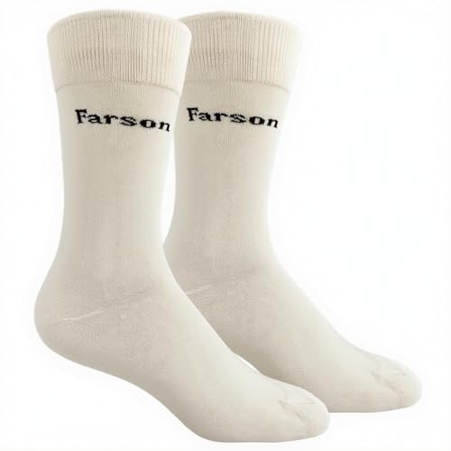 Farson Bamboo Rayon Crew Socks - Super Soft Mens and Womens Dress Socks, 5 Pairs - Quality Bamboo Crew Socks for Men & Women.4