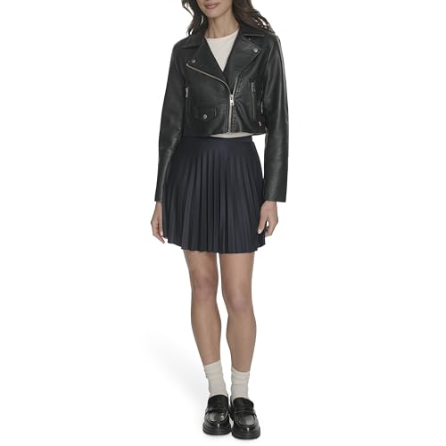Levi's Women's Cropped Faux Leather Moto Jacket2