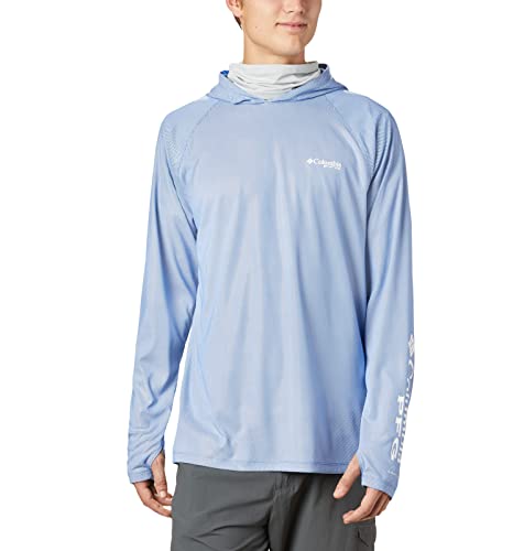 Columbia Men's Standard Terminal Deflector Zero Hoodie, Vivid Blue-Legacy, Small