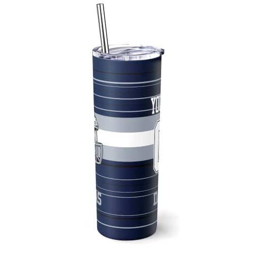 Image of Dallas Tumbler 20oz Travel Mug Custom Name and Number Gifts