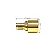 BJDZ 50 Ohm 4 Pcs RP SMA Male to RP SMA Female Quick Plug-in Radio Adapter, Brass Body, Golden Plating, 0-18GHz, for Test Equipment, WiFi Router, Drone