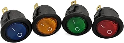Micro interruptores interruptor basculante 20mm KCD1 interruptor led 10A 12V luz interruptor de ener