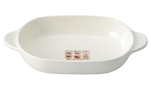 Banko Ware 13058 Oven-safe, Semi-Porcelain, Shallow Gratin Dish, Diameter Approx. 8.9 inches (22.5 cm), Tableware, Ceramic, Microwave, Made in Japan