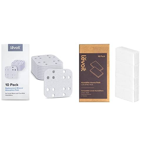 LEVOIT 10 Pack Humidifier Absorption Pads and 16 Pack Aroma Pads