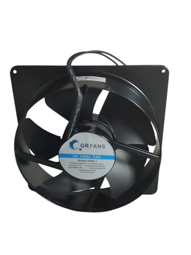Image of Exhaust Fan HINCAVO GR 8 inch HIGH SPEED Ventil Air OFFICES for Kitchen & Bathroom Material : Aluminium (8 inch), Black