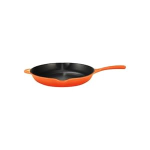 Le Creuset Enameled Cast-Iron 11-3/4-Inch Skillet with Iron Handle, Flame