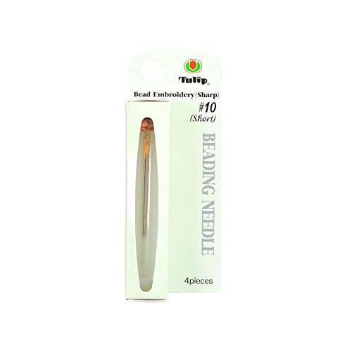 Tulip No.10 Short Beading Needle, Silver or Gold, 1 Unit, Zilver