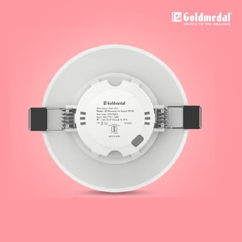 Image of Goldmedal Atom Mini 3W LED Downlight with Junction Box for Home & Cabinet | Recessed Surface Downlight for False Ceiling |120 Beam Angle|Cut-Out Size: O2.25 Inch |Cool Daylight (6500K)-Pack of 4