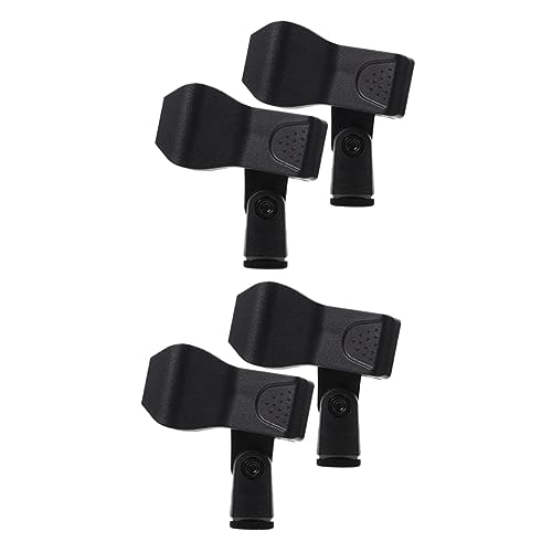 COSMEVIVI 4 pcs Durable Mic Holder Clips Microphone Clip for Dynamic and Mics Easy Installation Practical and Reliable Design Fits Microphones