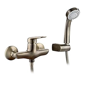 NESHO Einhand-Duscharmatur Wandmontage-Set mit Handbrause