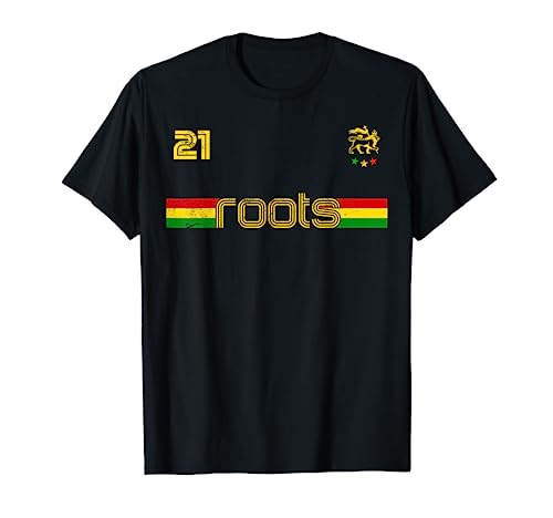 Reggae Rastafari Etiopía Jamaica Estilo de fútbol Camiseta