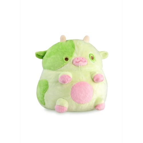 Image of Heatable Scented Cow Plush for Period Cramp Relief & Emotional Support, Microwavable Soft Toy Plushies, Coolable Stuffed Animal for Anxiety, Cute Heating Pad for Pain Relief (Pickle)