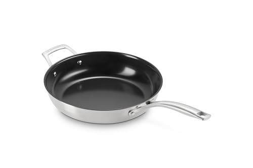 Le Creuset Essential - Sartén redonda antiadherente de acero inoxidable, 28 cm