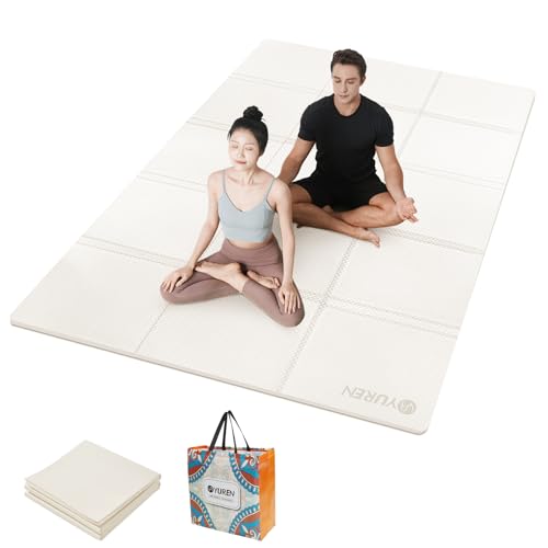 YUREN K}bg ܏ 130CM × 200CM L 5mm  傫 TPEޗ ŖQ g[jO}bg qp eq [ɕ֗ [ܕt