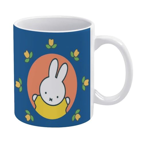 ミッフィー マグカップ 陶器製 耐冷耐熱 コーヒーカップ 330ml お手入れ簡単 アニメ応援グッズ かわいい おしゃれ 朝食カップ 大容量 両面印刷 電子レンジ対応 男女兼用カップ 贈り物