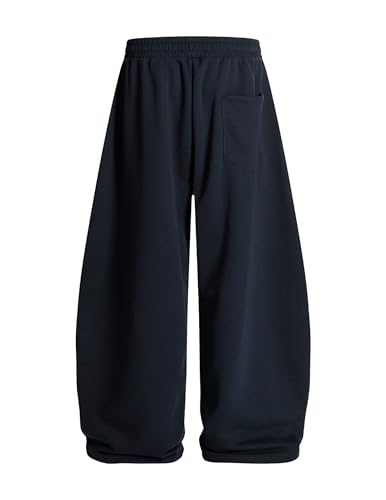 Aelfric Eden Barrel Sweatpants for Mens Side Striped Drawstring Elastic Waisted Wide Leg Lounge Pants with Pockets2