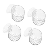 CVUTOVO 4piezas Tazas para Plantar Agua Soportes para Lombrices Rojas Suministros para Acuarios Transparentes para Hacer Escenarios De Acuario Plantas y Peces