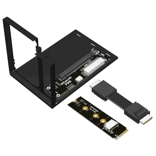 Dock OCuLink PCIe 4.0 64Gbps à haute vitesse avec cordon blindé 25cm pour carte NVMe