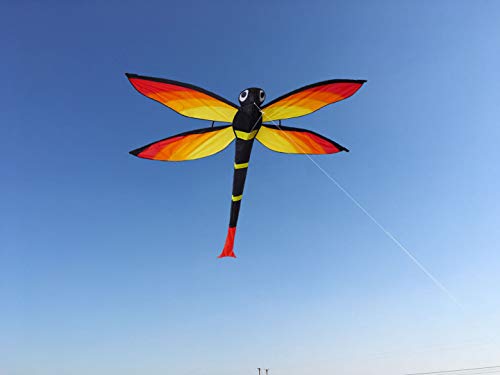 ZHUOYUE Dragonfly Kites for Kids and Adults, Single Line Kite Easy Flying for Outdoor, Nylon Fabric Best Kite with Flying Tool