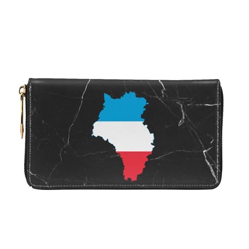 Flag Map of Luxembourg Wallet Card Bag3