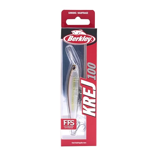 Berkley Krej Angelköder, Stealth Shad, 100, 9,9 cm, entworfen für nach vorne gerichteten Sonar, ausgestattet mit Sharp Fusion19 Haken