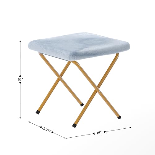 Sillón plegable doble tela aqua miniatura 7