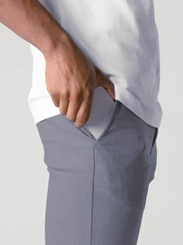 Men's Tapered Leg Slim Fit Casual Pants4