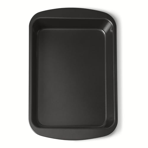 Amazon Basics Rechteckige Antihaft-Backform, Spülmaschinen- und Ofenfest, 33cm x 22,9cm
