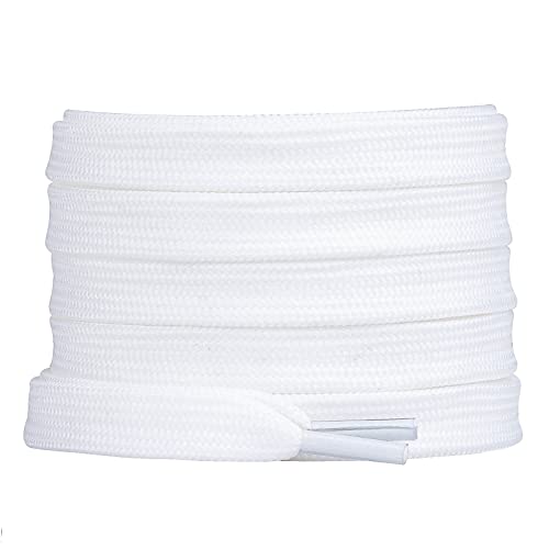 Image of Booyckiy 2 Pairs 2 /5 inch Flat Shoe Laces for Sneakers 31 Colors Shoelaces in 27 inch-72 inch