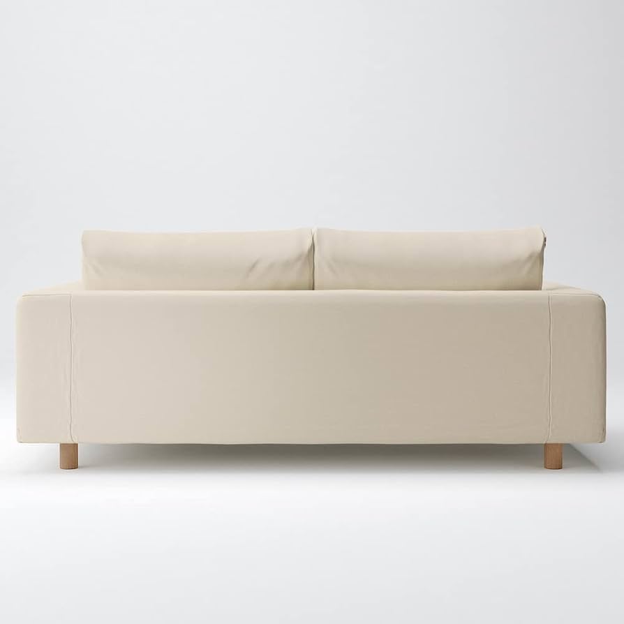 Amazon.co.jp: 無印良品 カバー 生成 綿麻バスケット織 ソファ本体 2.5