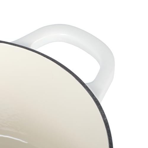 Crock-Pot-Artisan-6-Quart-Round-Dutch-Oven-Matte-Linen-White-wGold-Knob