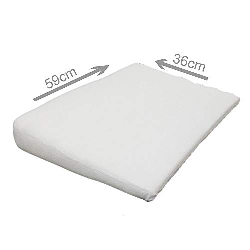 Travesseiro Anti Refluxo Bebe Rampa Inclinação Berço Branco