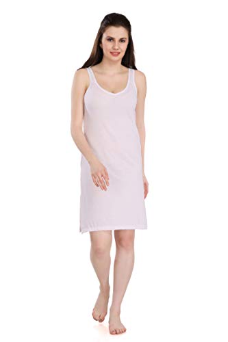 Image of Splash Cotton Rich Camisole Slip for Women| Long Kurti Slip /Suit Slip /Camisole Slip Knee Length - 139