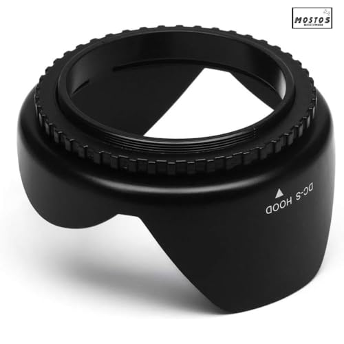 Image of MOSTOS - 58mm Camera Lens Hoods for Canon EOS 77D 80D 90D Rebel T8i T7 T7i T6i T6s T6 SL2 SL3 DSLR with Canon EF-S 18-55mm f /3.5-5.6 is Lens and Other Lenses with 58mm Filter Size