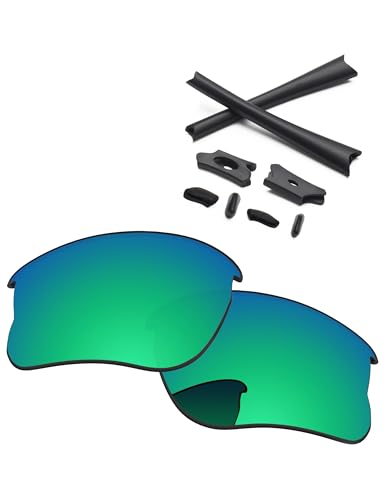 Image of Replacement Lenses & Rubber Kits for Oakley Flak Jacket XLJ OO9009 63mm - Precision Fit, UV Block, Impact Resistant