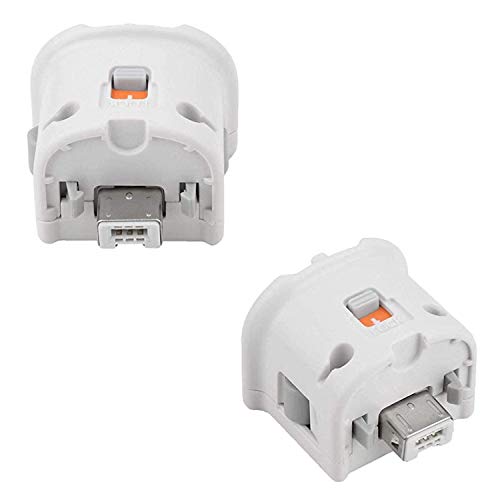 Zectoo Wii Motion Plus Adapter-External Remote Motion Plus Sensor Controller -White,Set2 Pack