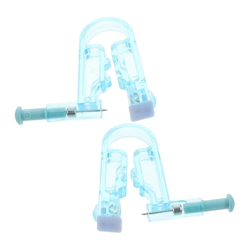 TIDTALEO 2 Pièces Outil de Perçage Oreille Kit Jetable Fiable et Compact pour Garçon Fille et Adultes Perceur Boucles Oreilles Portable et Sécurisé pour Maison et Voyage