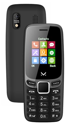 Majestic LUCKY 65 – Telefono GSM DUAL SIM, display a colori 1.77”, fotocamera, riproduzione files multimediali, Wireless audio, Nero