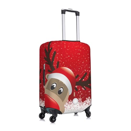 Christmas Print Luggage Suitcase Covers Elastic Washable Luggage Protector Luggage Covers For Suitcase3
