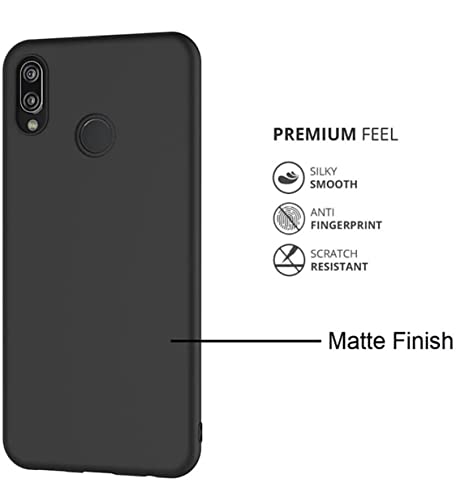 Image of Mobile Back Cover Case for Huawei nova 3i (Silicone Case|CameraProtection|Black SC1510)