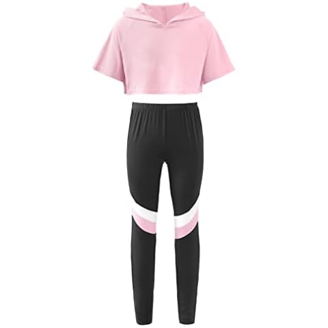 Freebily Kids Sport Bras and Leggings Set Cover