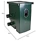 AquaForte CompactSieve, 49x32x55cm, Siebelement 40x24cm und Durchlass 300 Micron, Max. Leistung 15m³/Stunde, Pumpeneingang 3 Hähne 25/32/40mm Schlauchanschluss, Ab- und Überlaufschutz 75mm